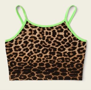 Leopard Print Cami Top, Size Medium, NWOT, Romwe